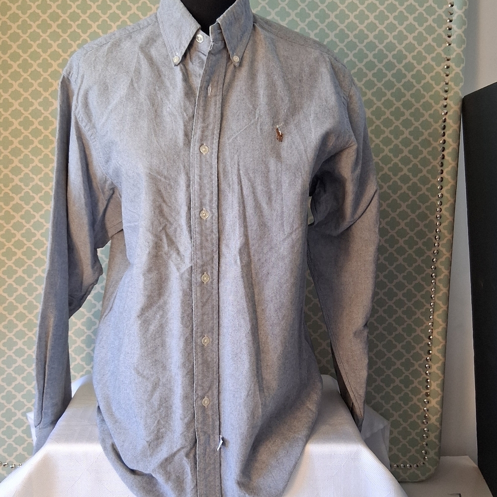Ralph Lauren Classic Blue button up shirt